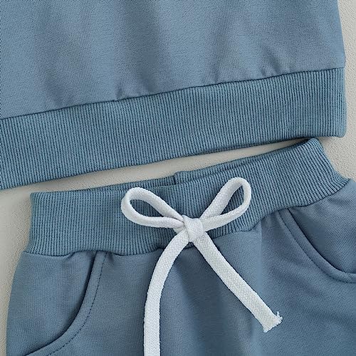 Tiacham Baby Boy Clothes Comfy Cute Hoodie Pants Set