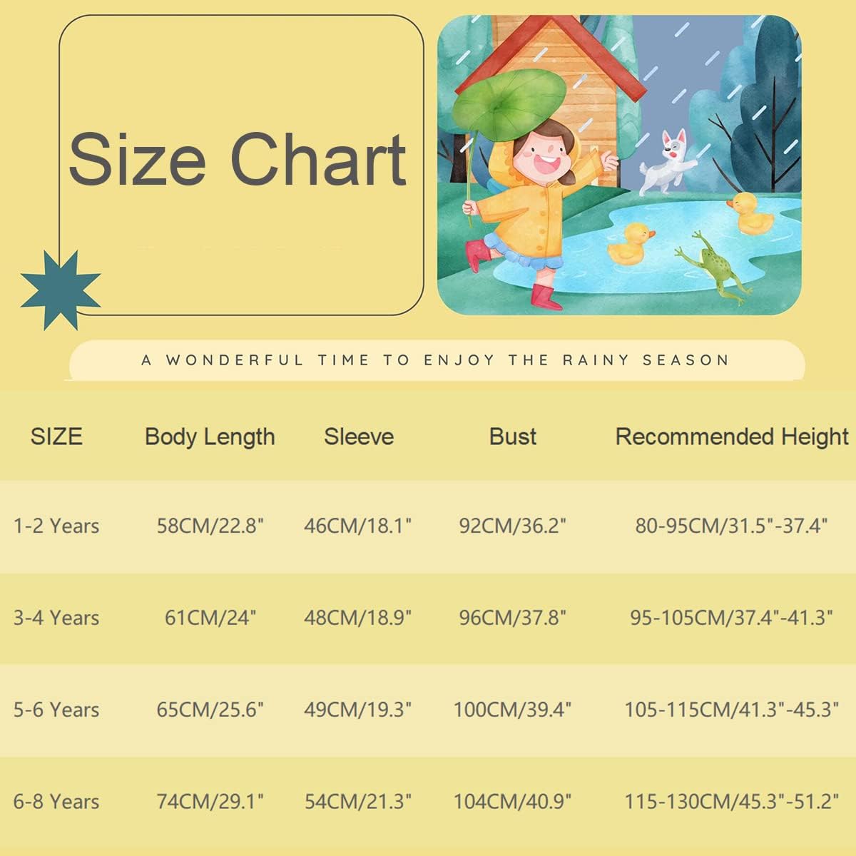 Eco-friendly Kids Rain Jackets