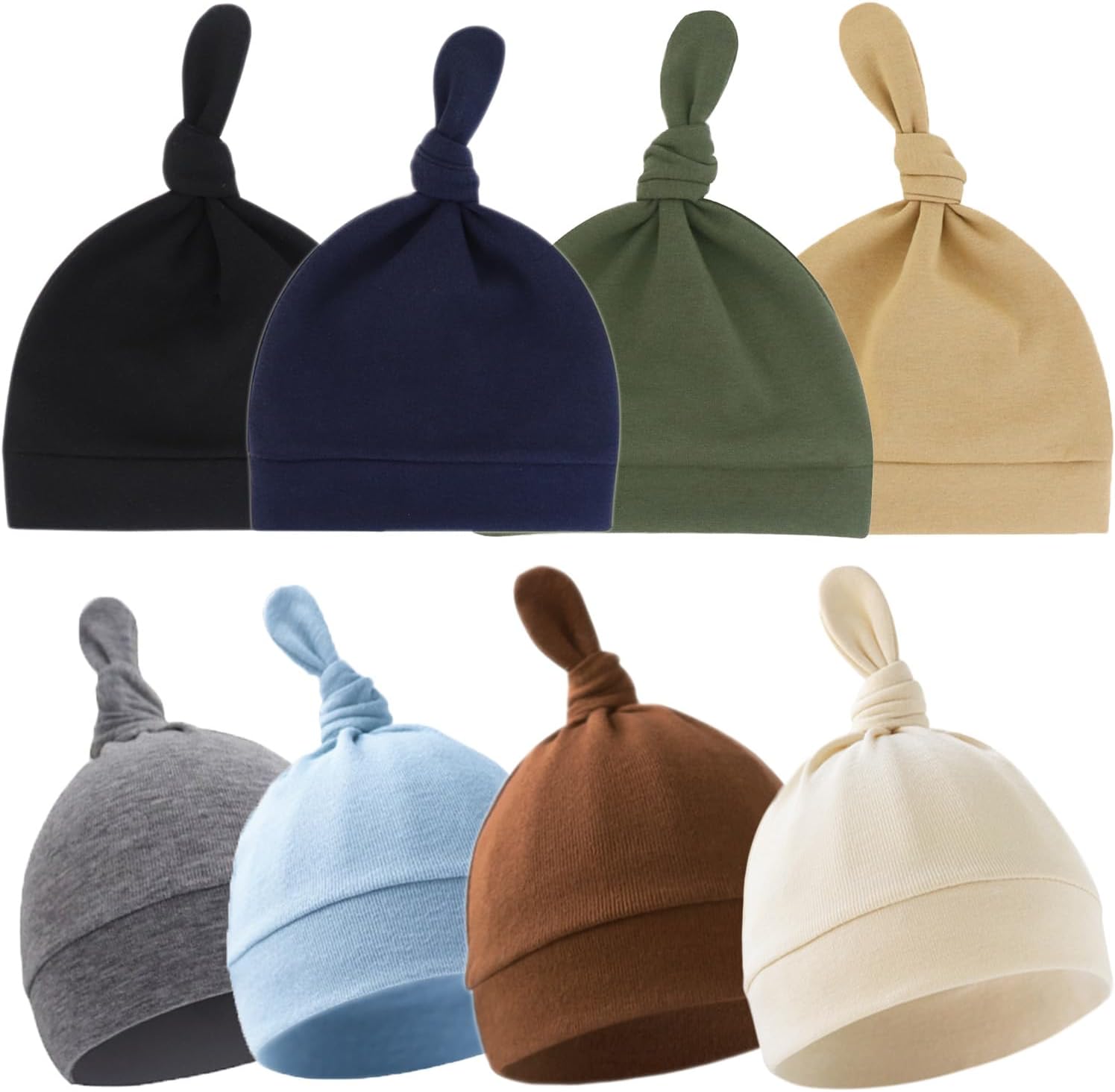 BEoffer 8-Piece Baby Newborn Hats Set