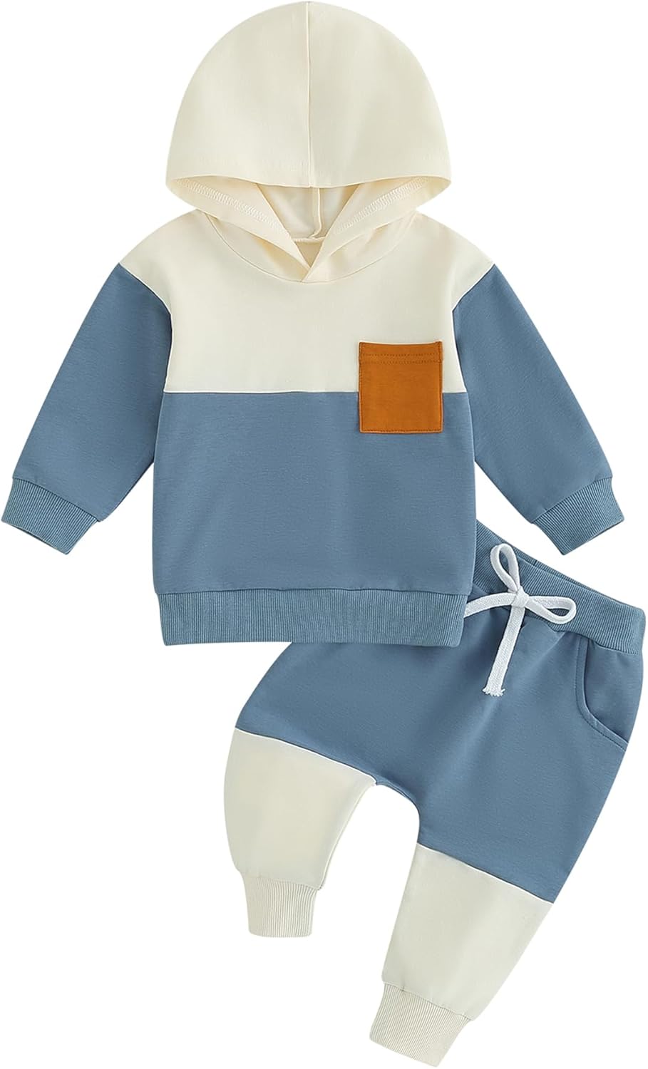 Tiacham Baby Boy Clothes Comfy Cute Hoodie Pants Set