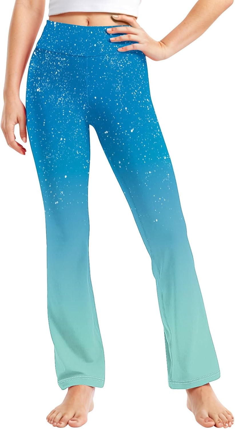 Sturdy Gradient Sequins Print Yoga Pants for Toddlers