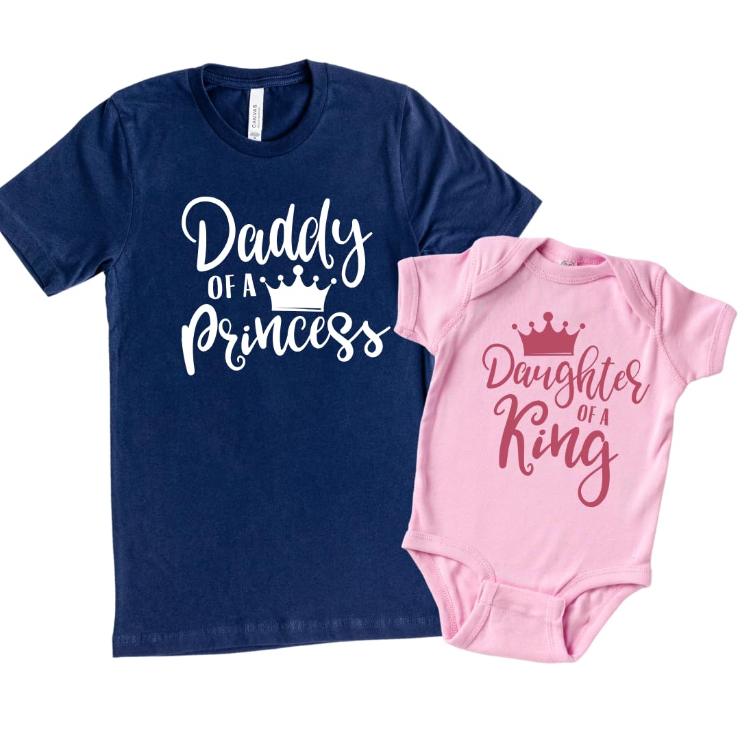 Daddy Daughter Matching Outfits 1st Fathers Day Gift Custom Dad Daughter Shirts