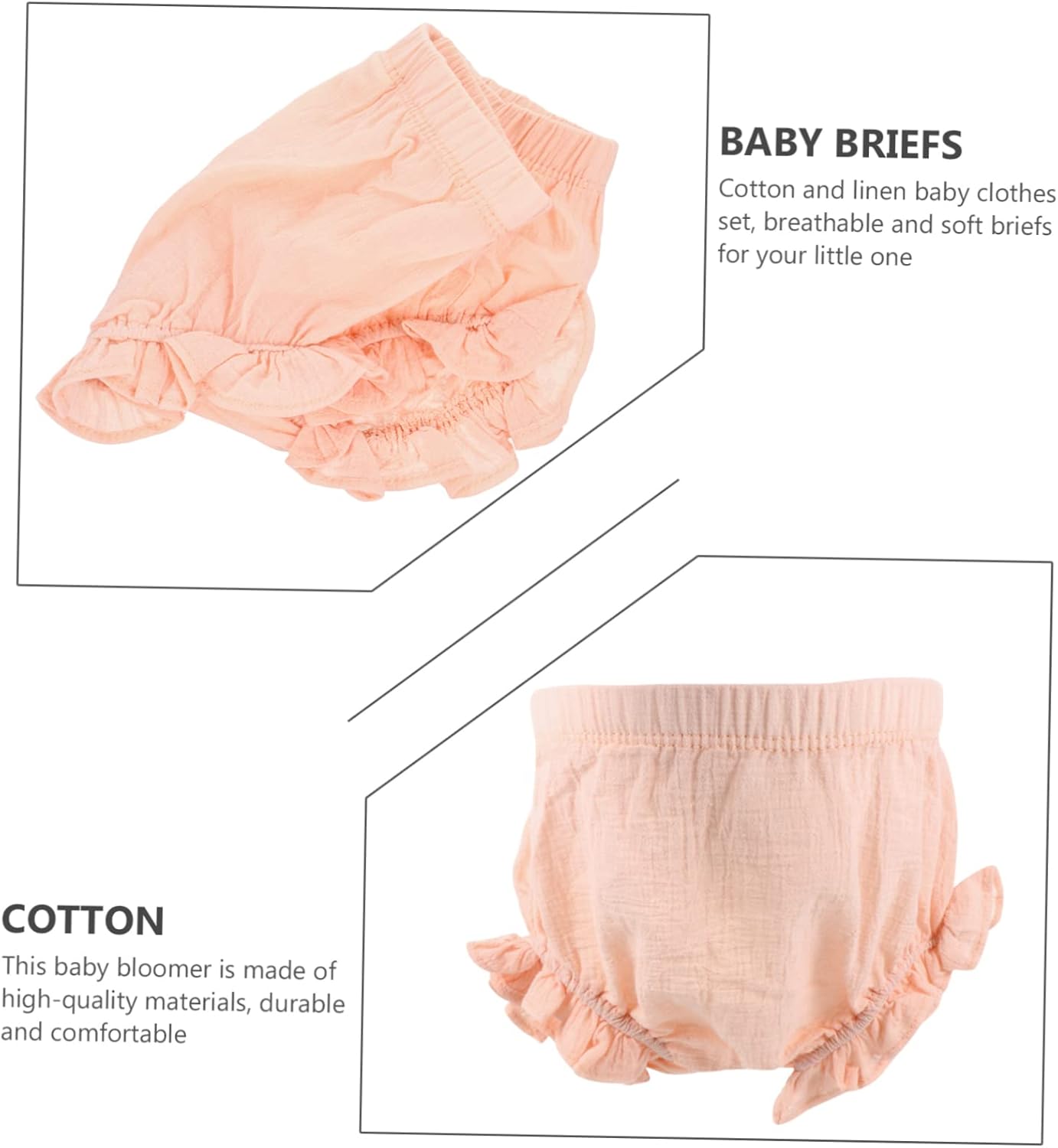 Cute Baby Pants Happy Newborn Surprise Cotton Linen Briefs
