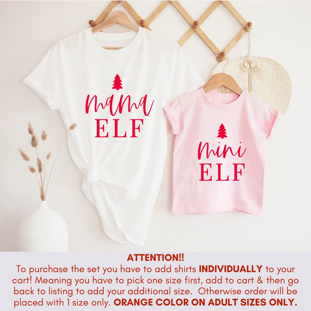 Handmade Christmas Matching Mommy Me Shirts Held in TX USA for 2021