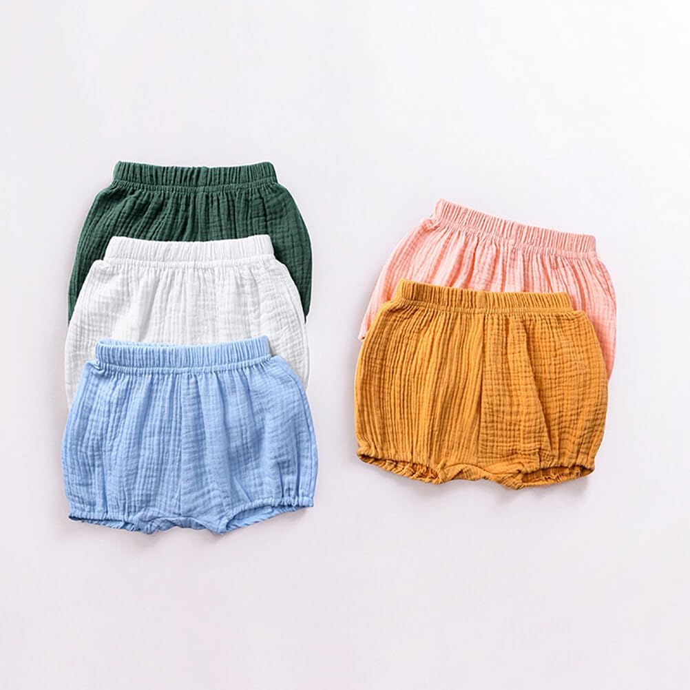 Super soft cotton linen unisex bloomers for babies