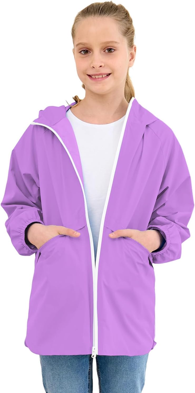 MODAFANS Boys Girls Rain Jacket