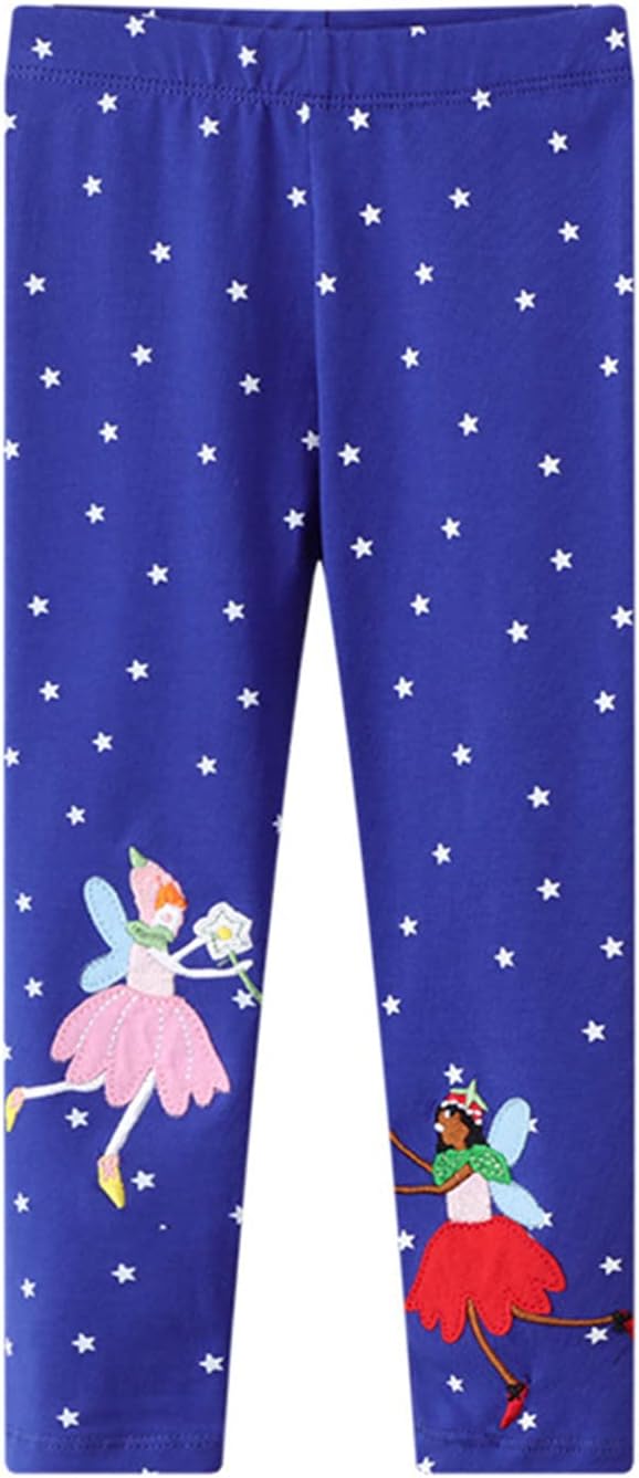 WEONEDREAM Stretch Leggings for Girls Toddlers Tote Fun and Trendy