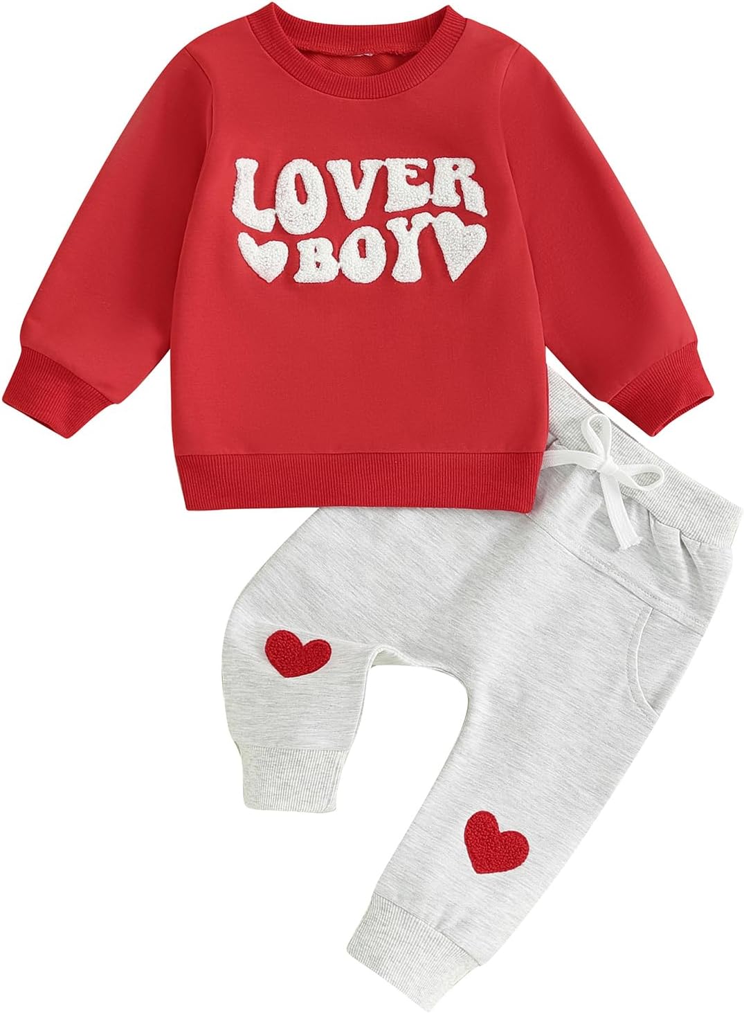 Valentines Day Toddler Boys Outfit Set