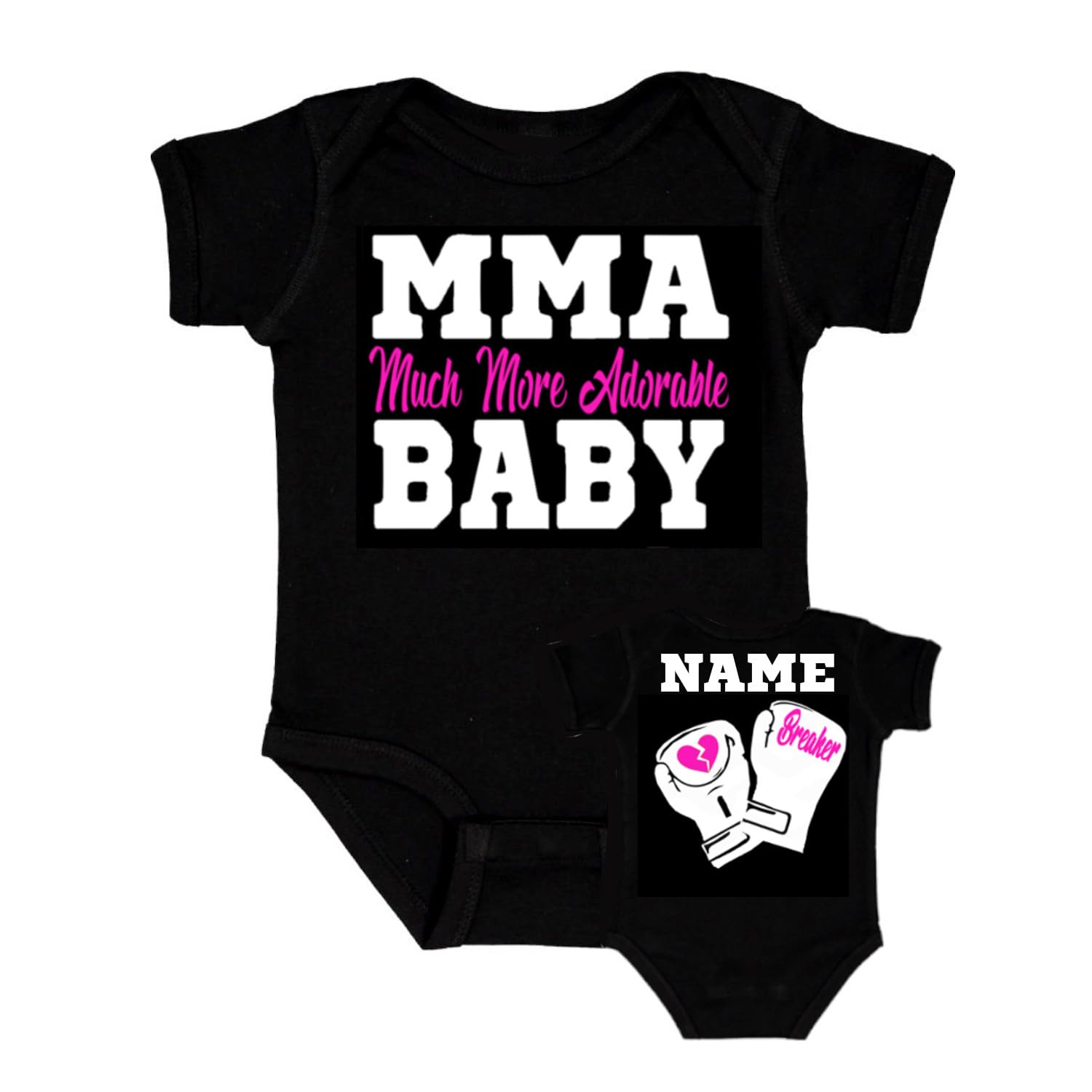 Personalized MMA Baby Bodysuit