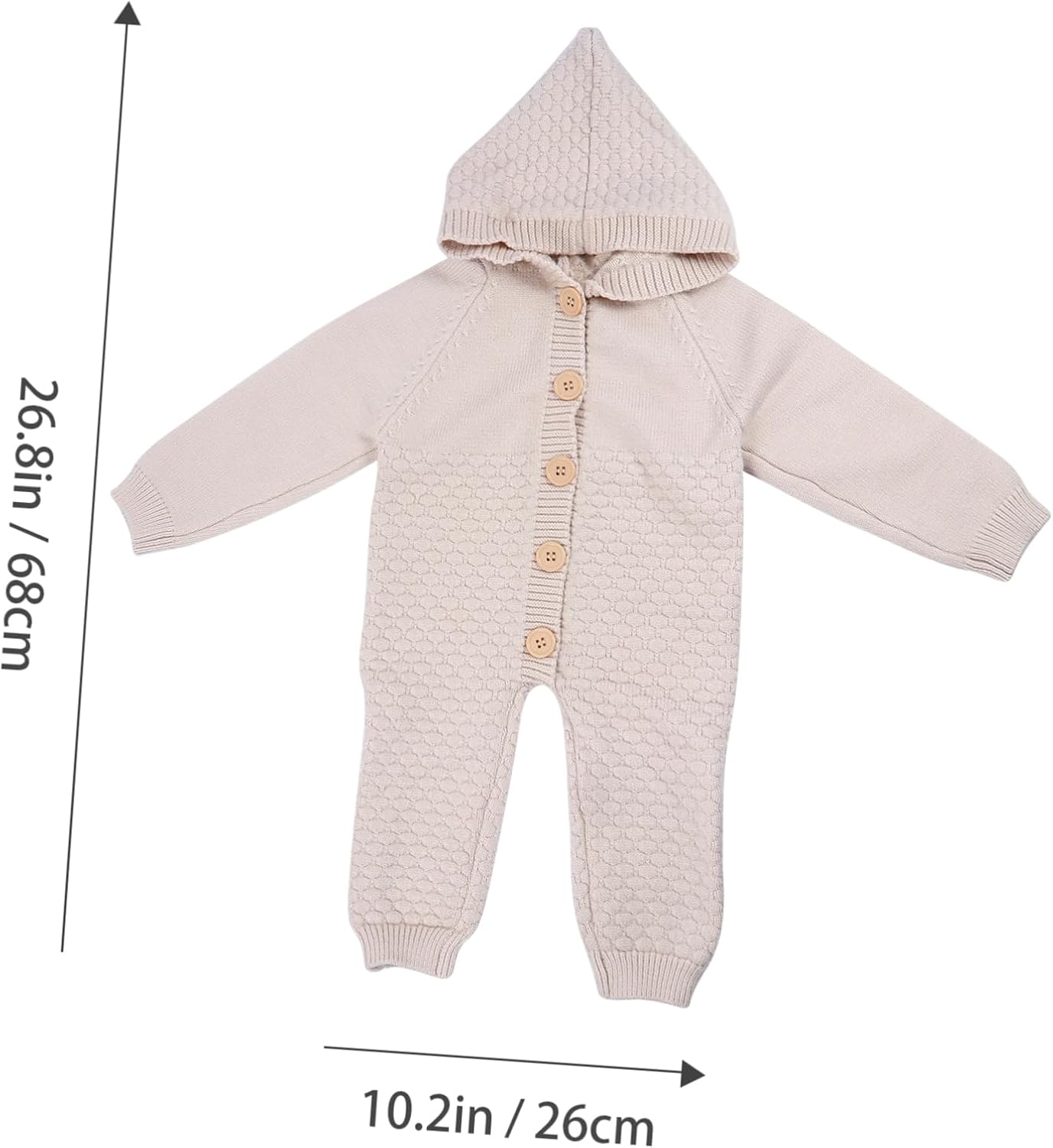 PartyKindom Cozy Knitted Romper for Newborns