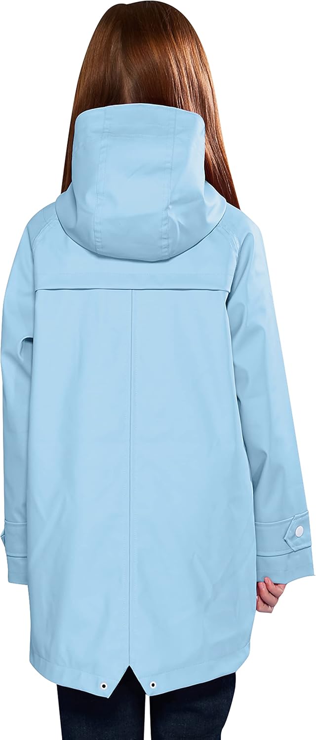 MAOO Garden Girls Boys Rain Jacket Lightweight Waterproof Hooded