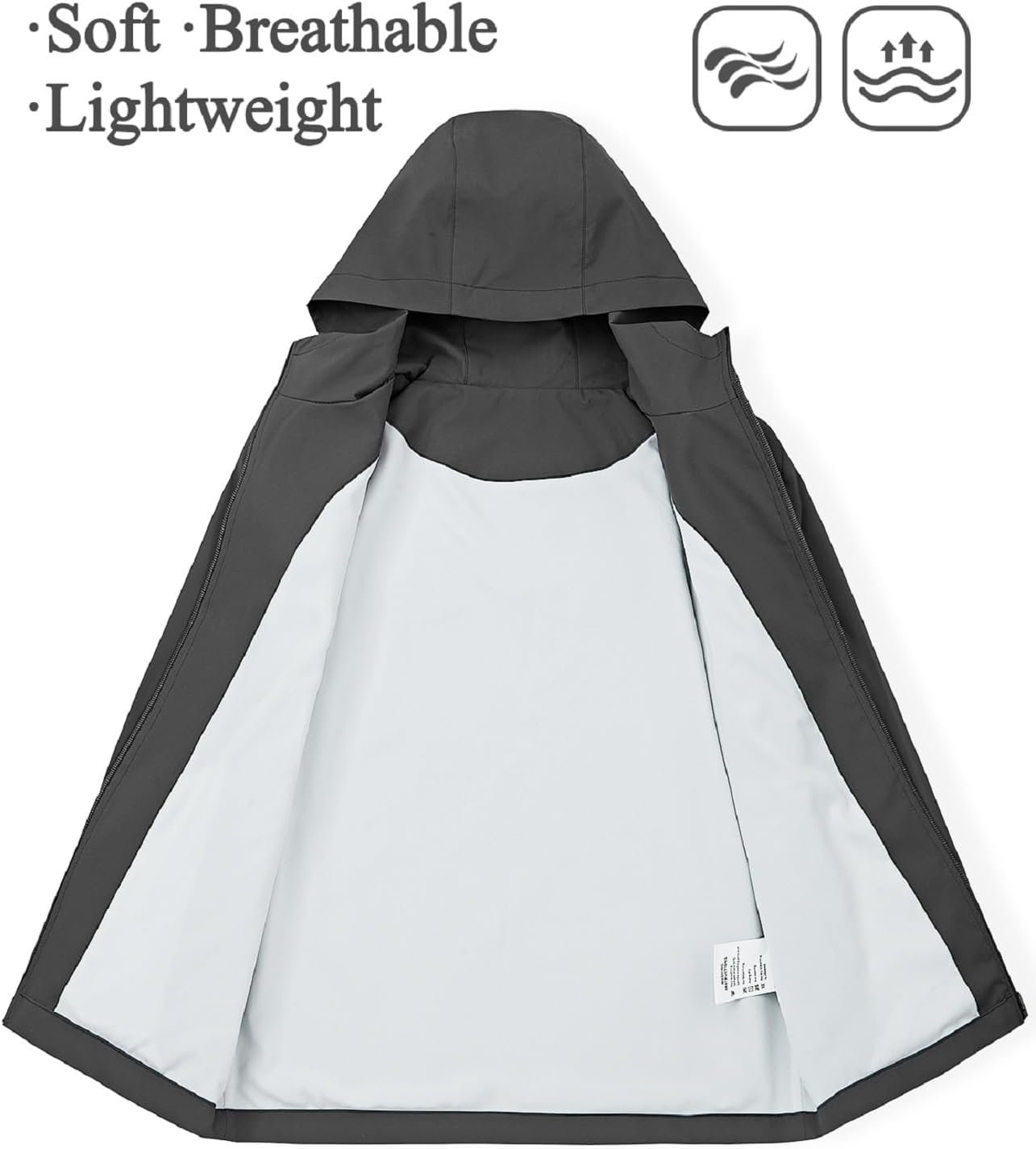 Kids Lightweight Waterproof Rain Jacket for Generous Rainy Day Protection