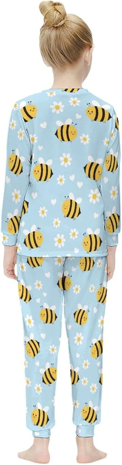 Cute Bee thermal underwear set for girls