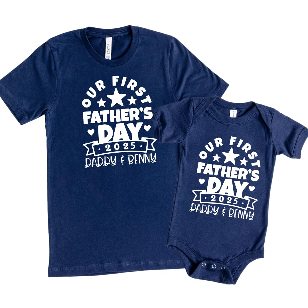 Customized Fathers Day Outfit Baby Bodysuit