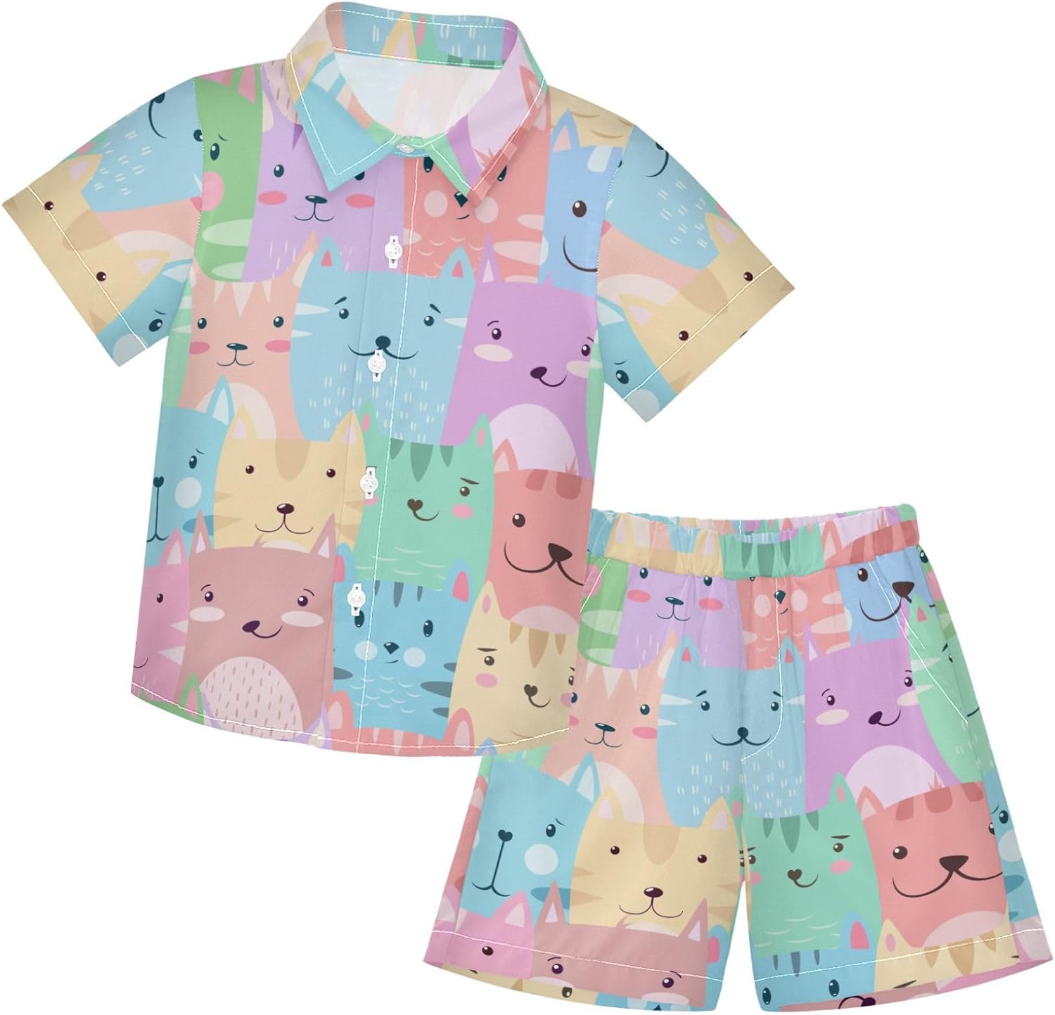 Visesunny Boys Hawaiian Outfit