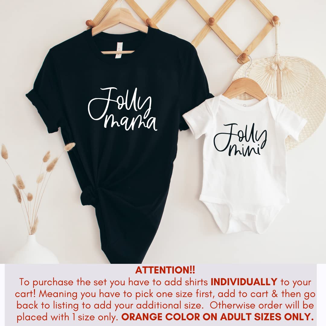 Jolly Mama Jolly Mini Christmas Mommy and Me Shirts