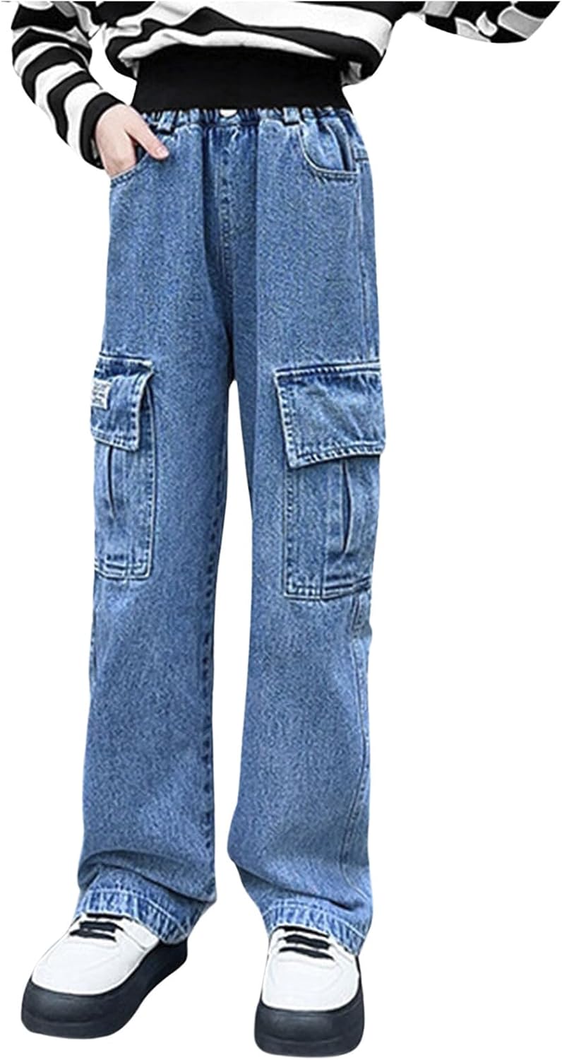 Generic Red Flared Jeans for Girls