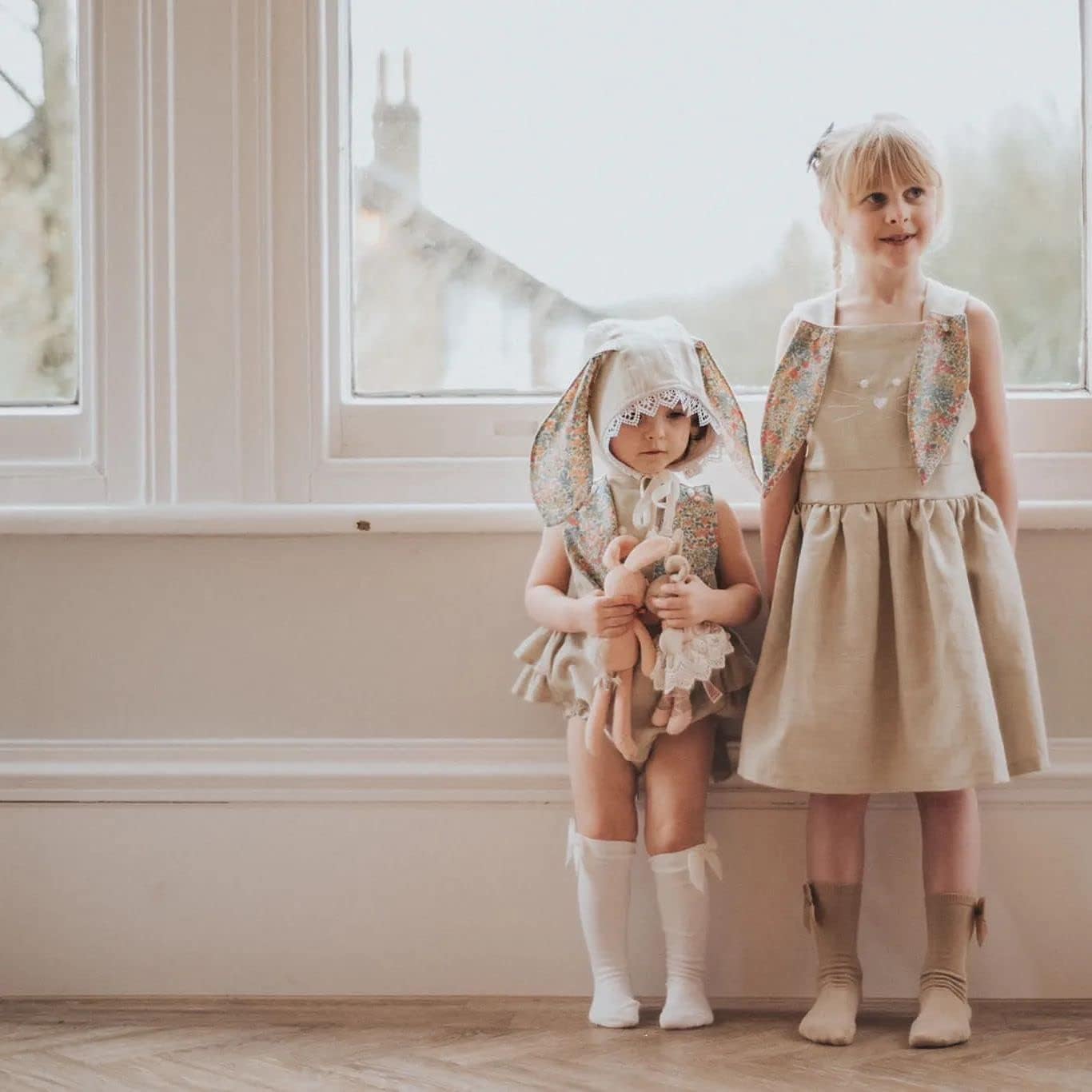 Bunny Romper for Easter Soft Cute for Baby Girls