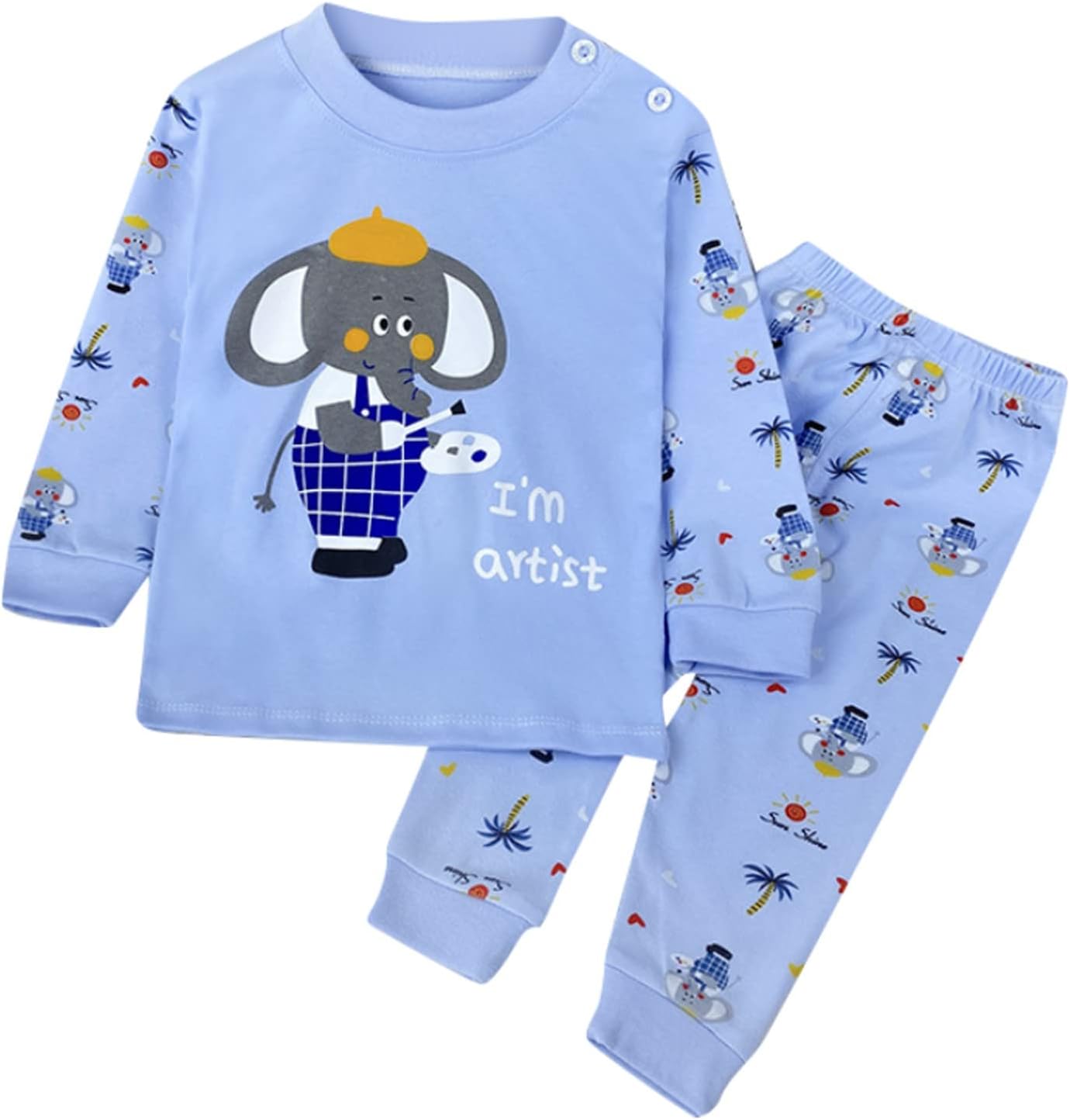 2025 Cartoon Pajama Sets for Kids