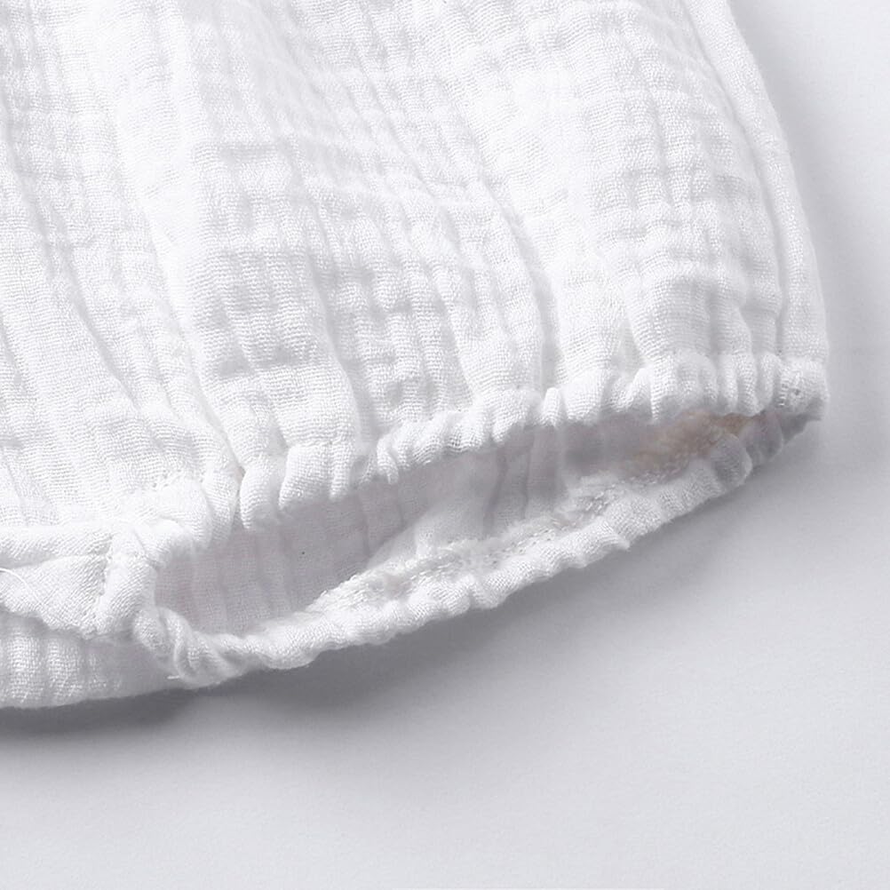 Super soft cotton linen unisex bloomers for babies