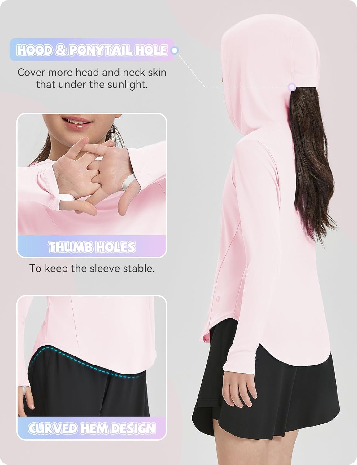 Baleaf Girls UPF 50 Sun Shirt