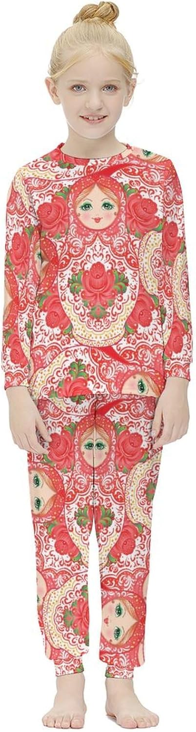 Meiko Girls Thermal Underwear Set Long Johns Lined