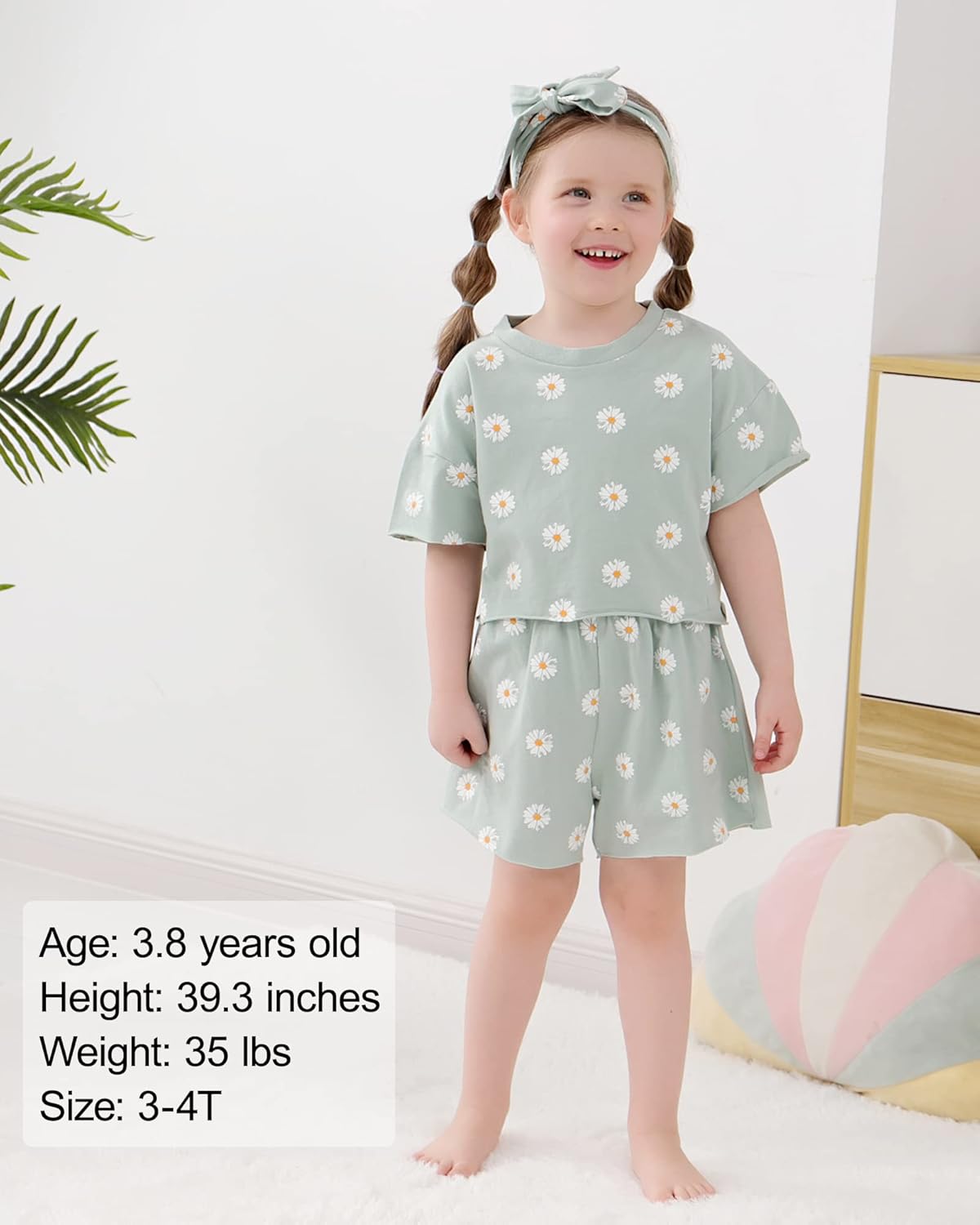Cute Toddler Girl Outfits Floral Print Sets Summer Kids Clothing