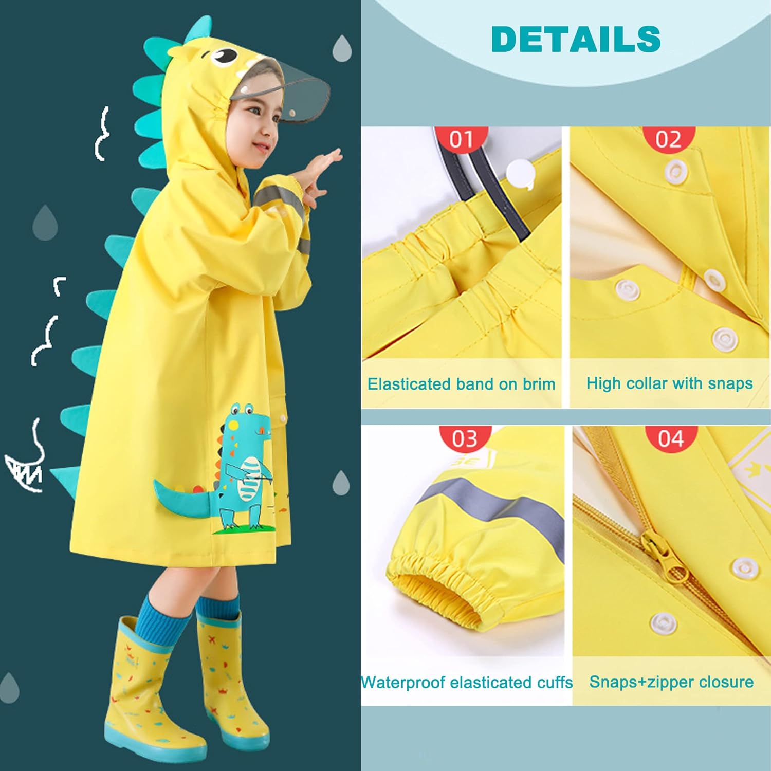 Safety Comfort Fun Kids Raincoat