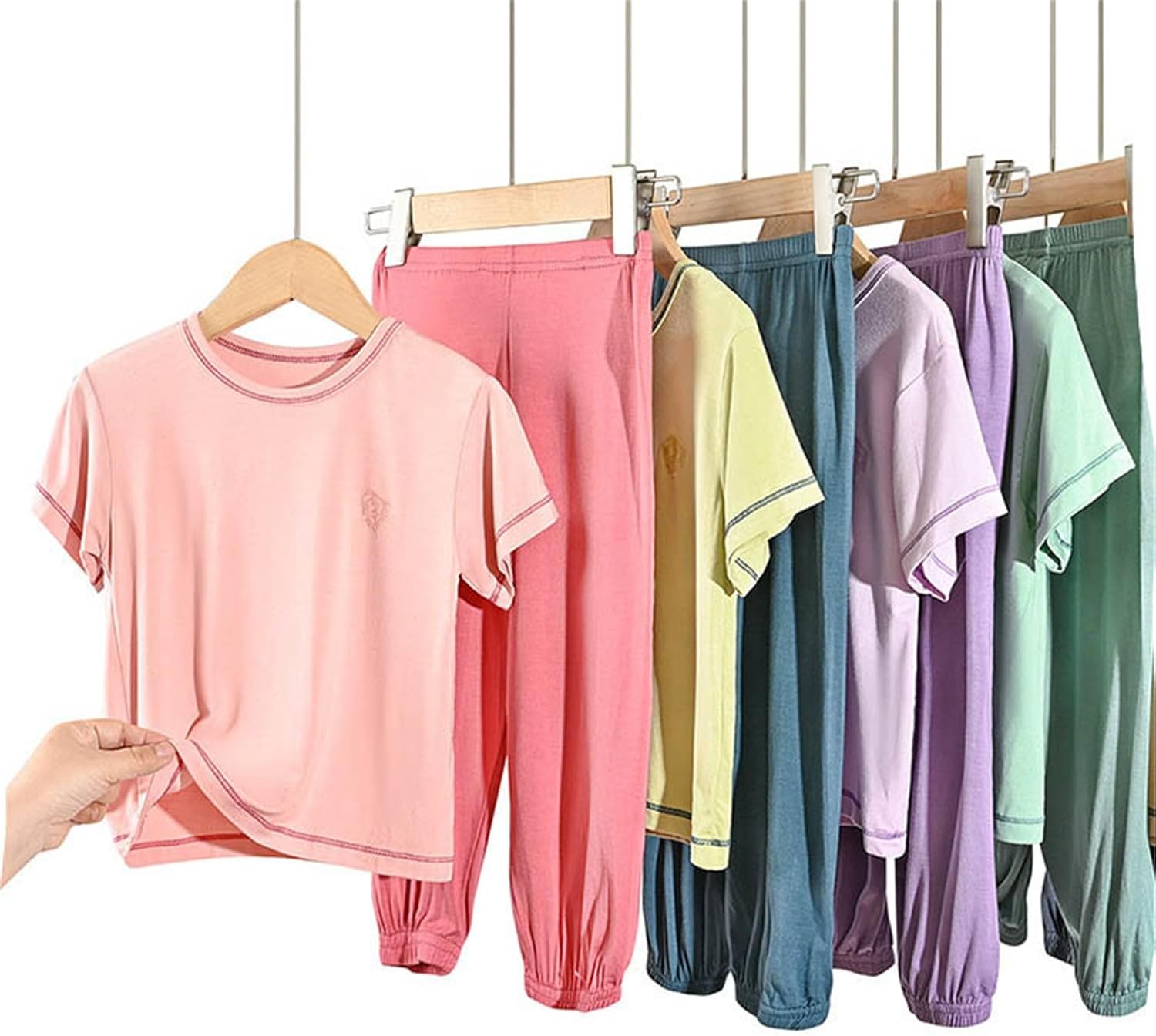 Comfortable Summer Casual Set for Kids - Soft Breathable Tops Pants
