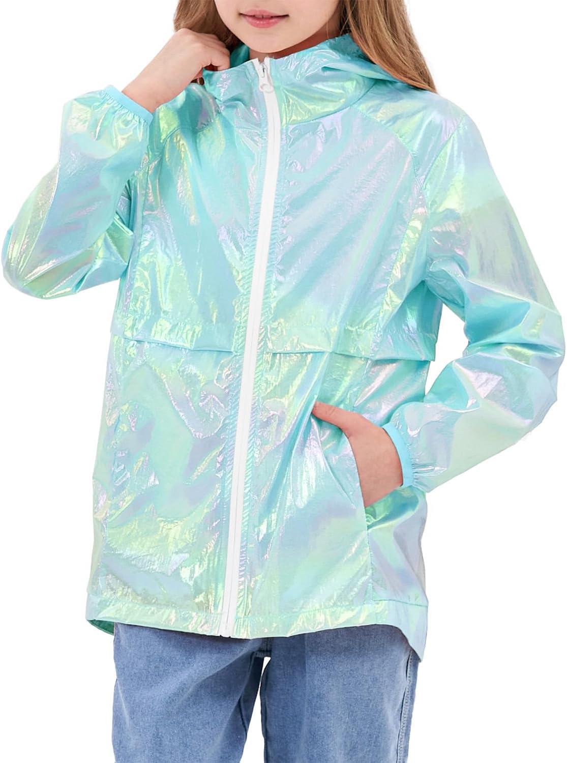 JESKIDS Boys Girls Lightweight Rain Jacket