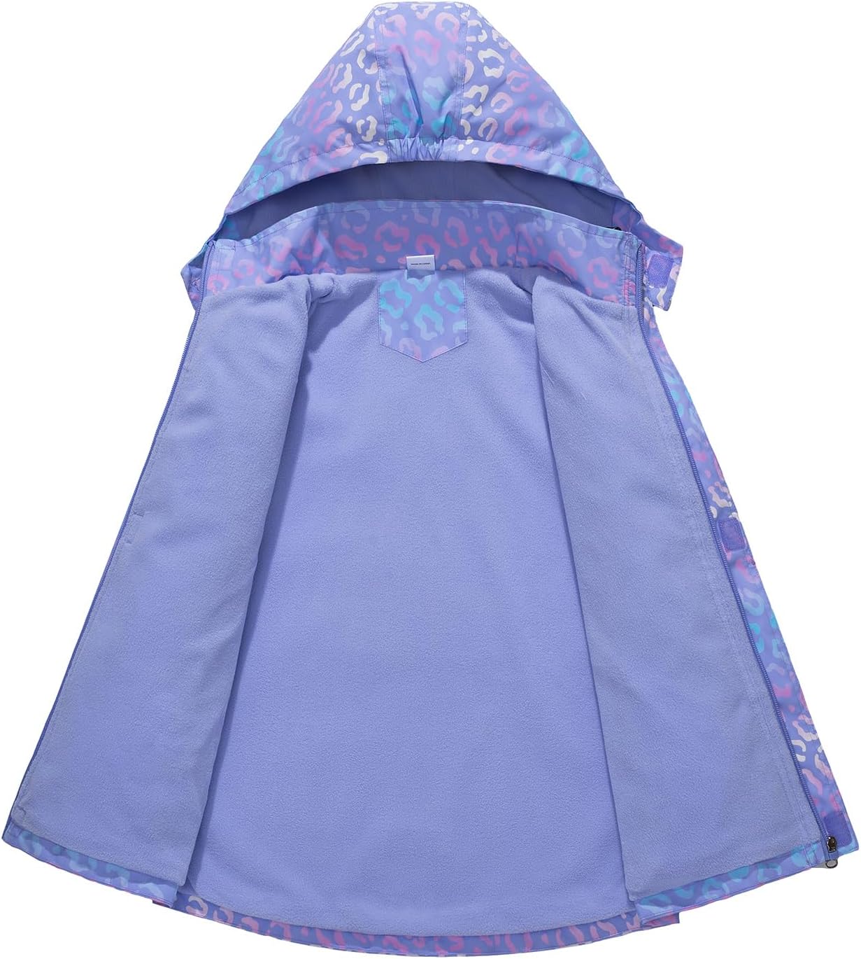 Perfect for Rainy Day Waterproof Fleece Jacket for Girls