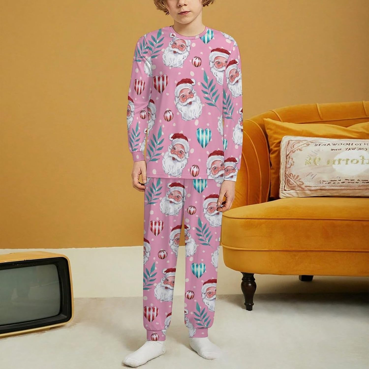 Meiko Santa Claus Thermal Underwear Set for Boys and Girls