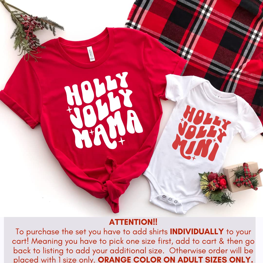Merry Christmas Mommy Me Shirts - Mini jump Affordable Christmas Gift