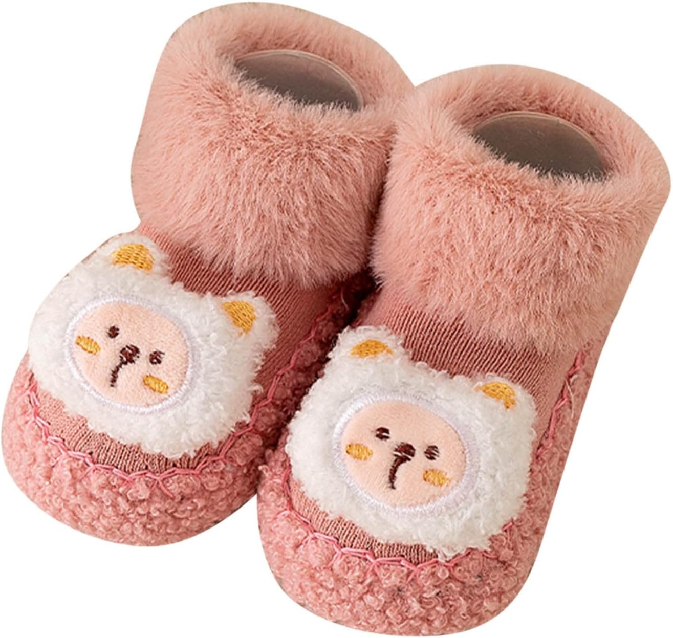 Baby Sock Slippers - Coachable Warm Cozy for First Walkers