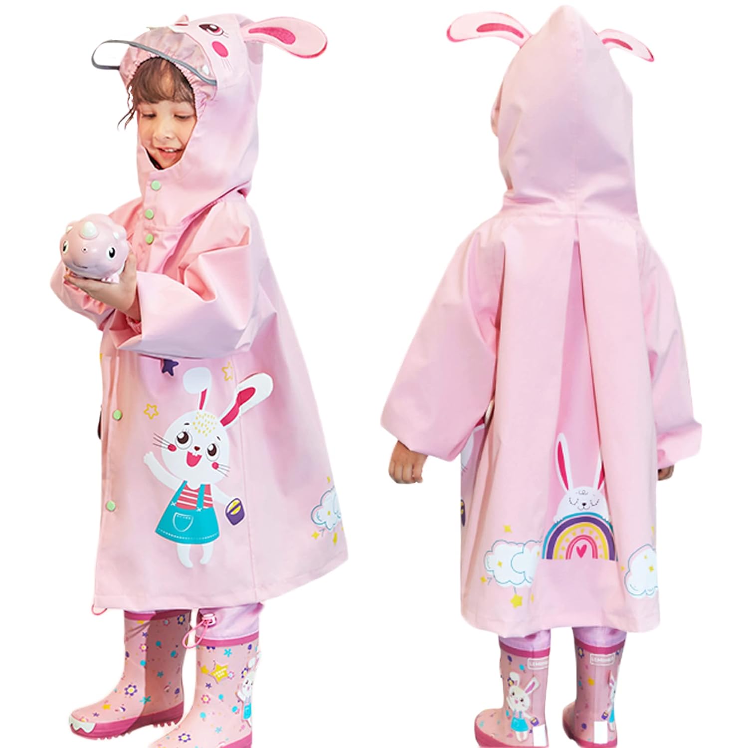 fewbly Reflective Raincoat Kids Boys Girls Abilities