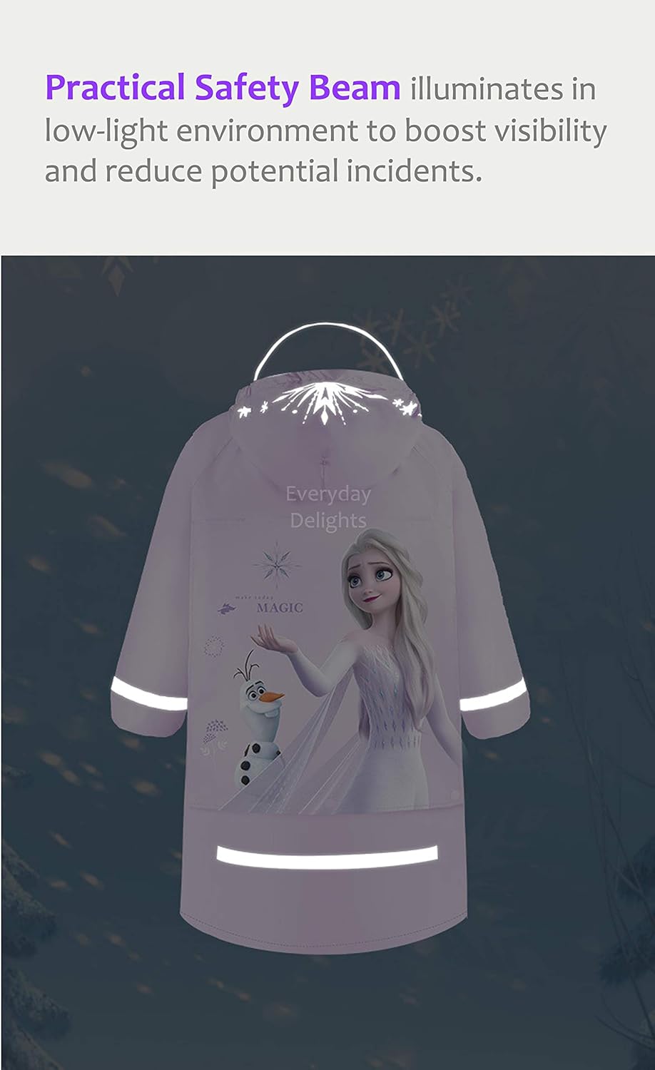 Everyday Delights Frozen Elsa Hooded Raincoat