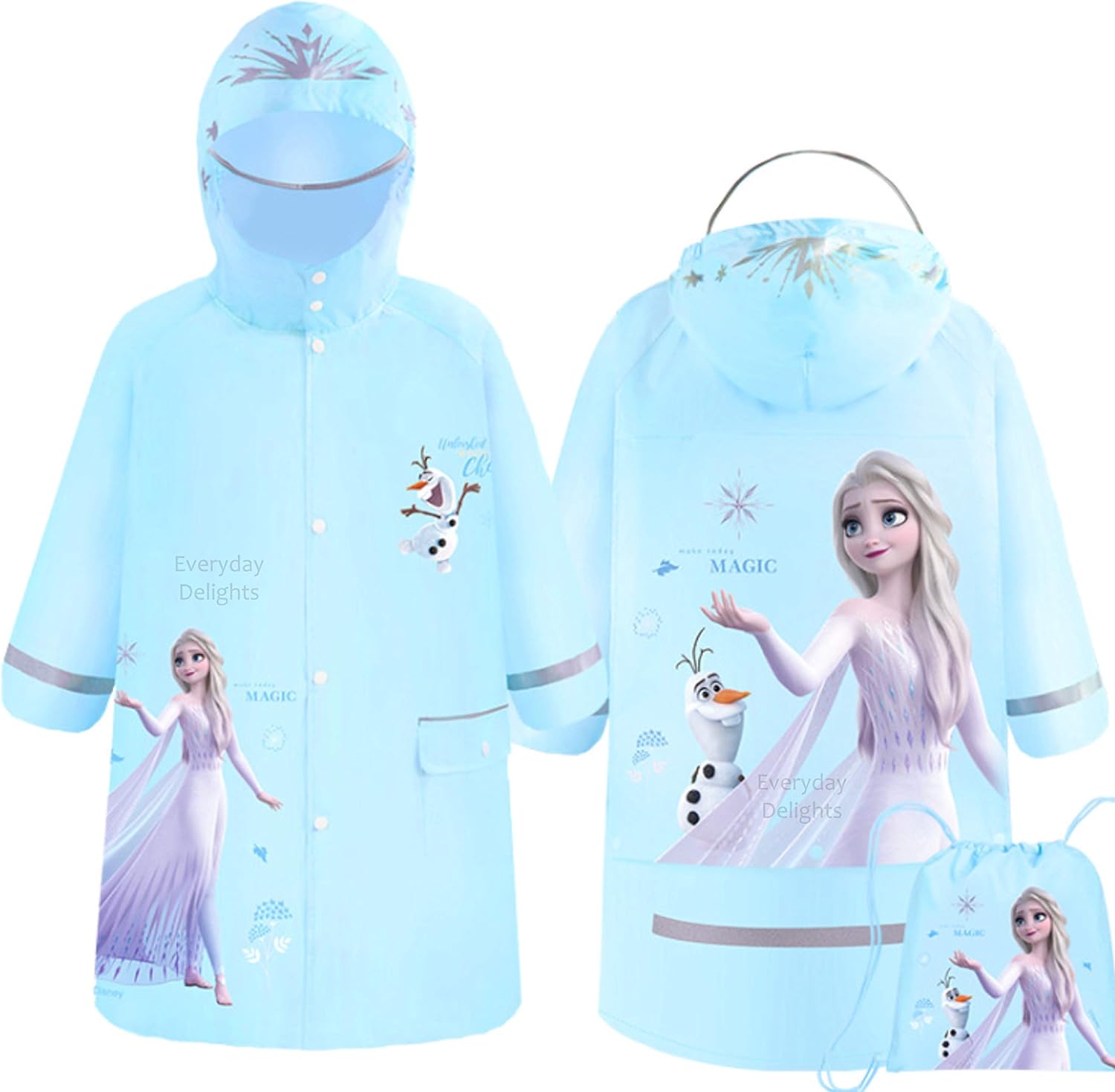 Everyday Delights Frozen Elsa Hooded Raincoat