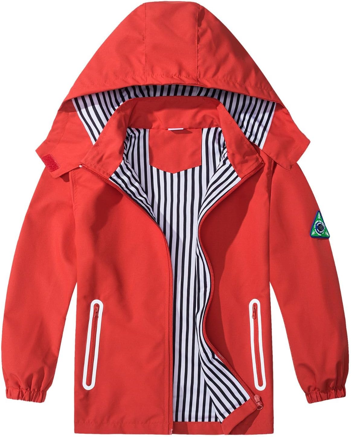 IjnUhb Waterproof Dinosaur Rain Jacket for Kids Windproof Waterproof