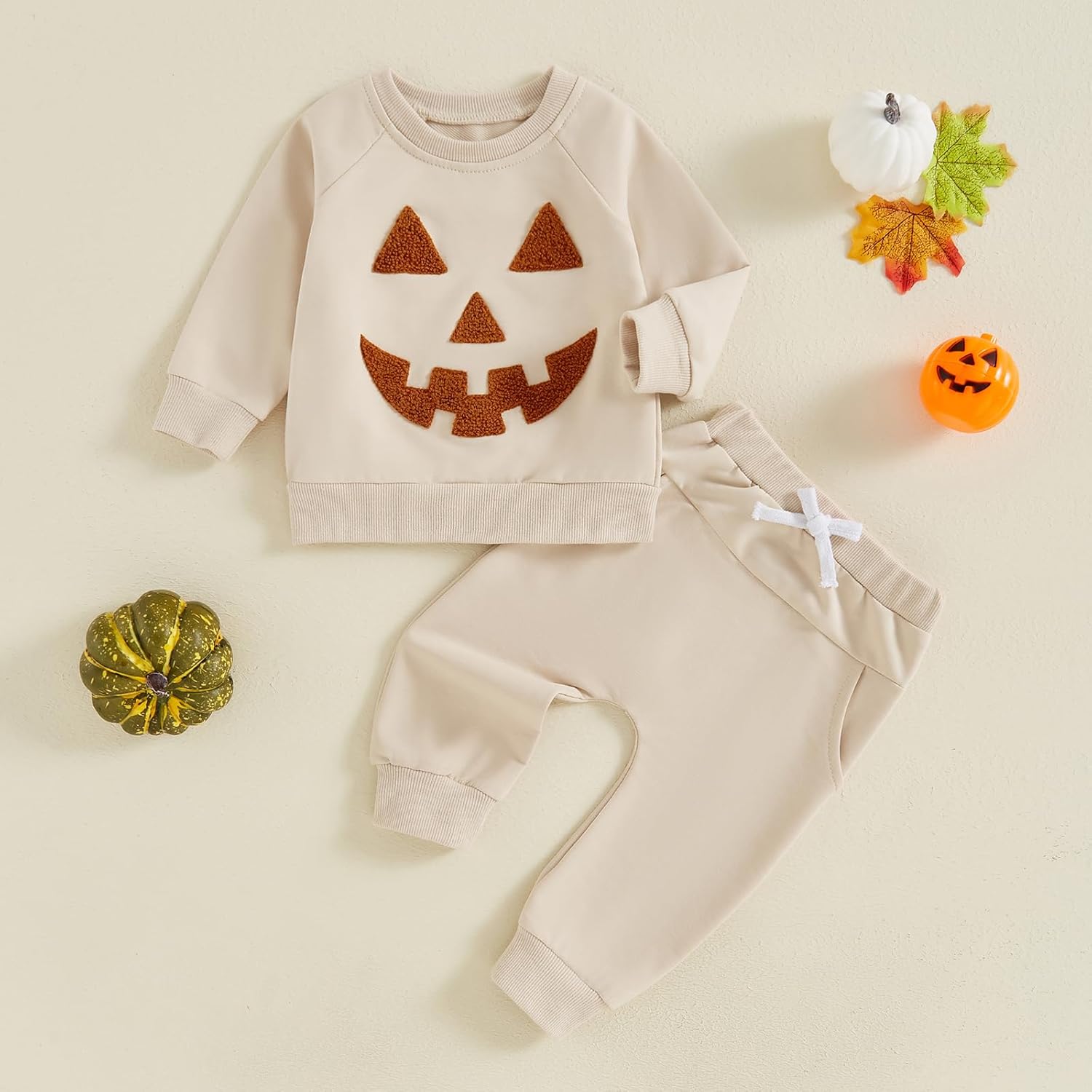Halloween Pumpkins for Boys Trick or Treat Onesie Set