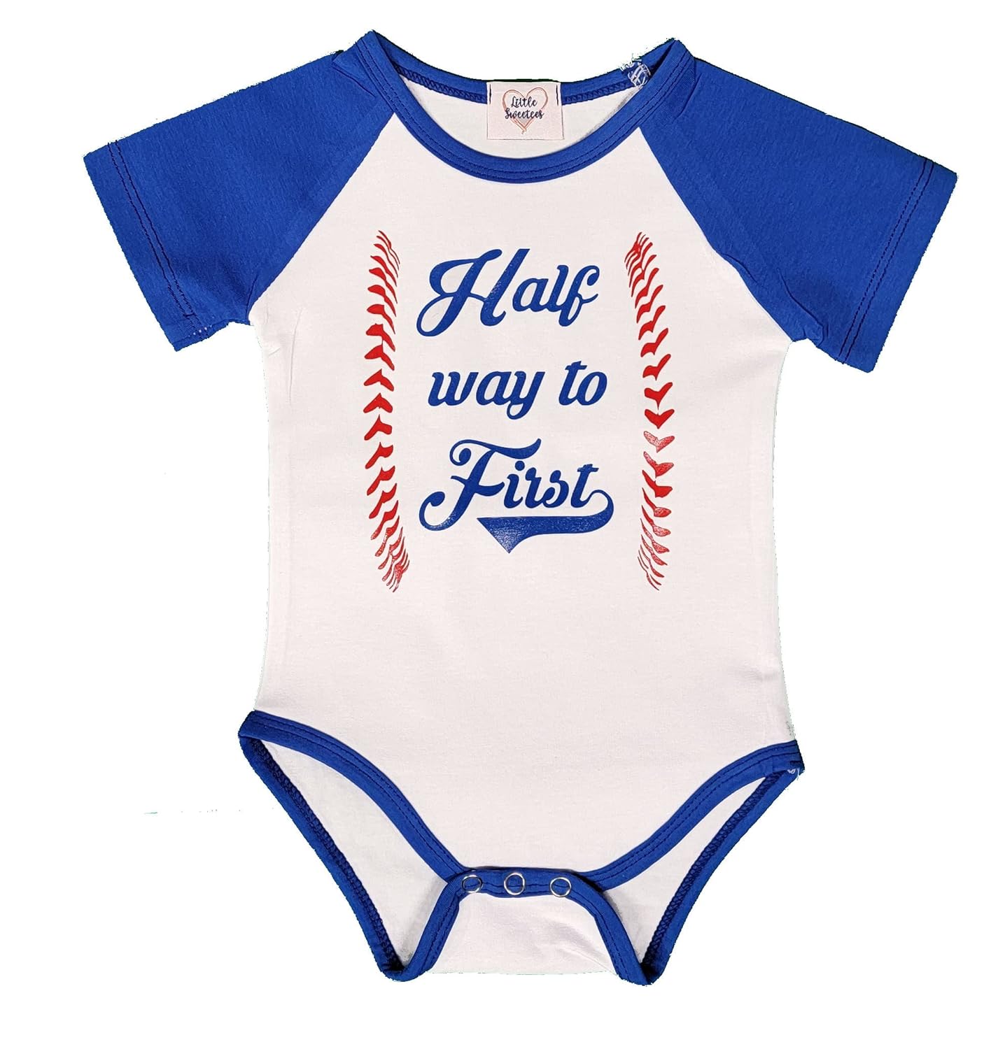 Half Birthday Boy Girl 12 Way to First Royal Blue Outfit Set