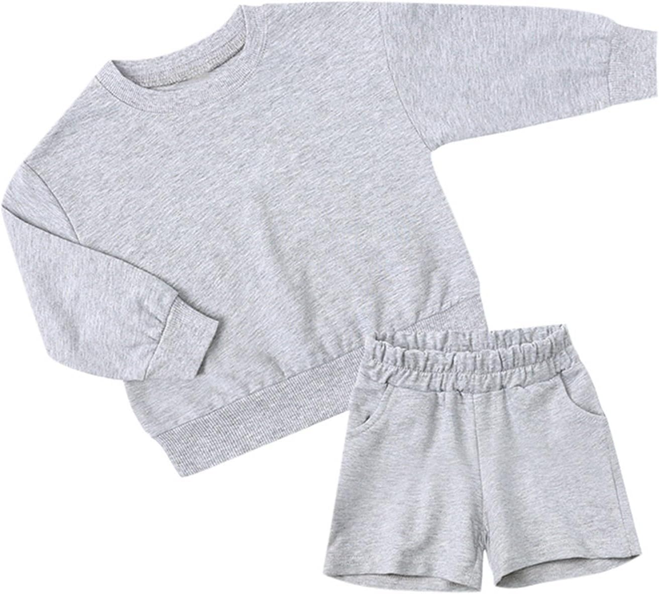Girls 2-Piece Knitted hoodie and Pants Set for Fall