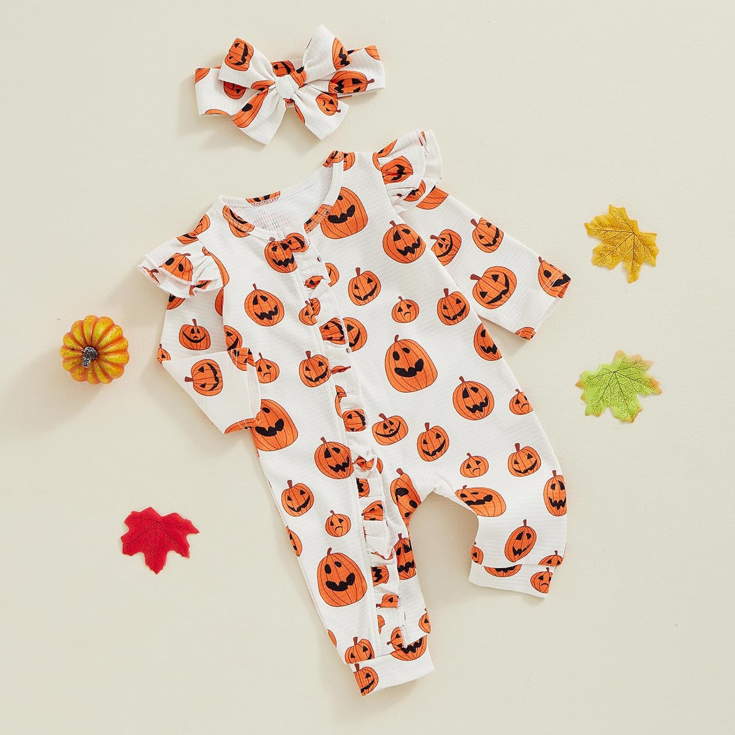 Possibly Spooky Halloween Romper for Baby Girl