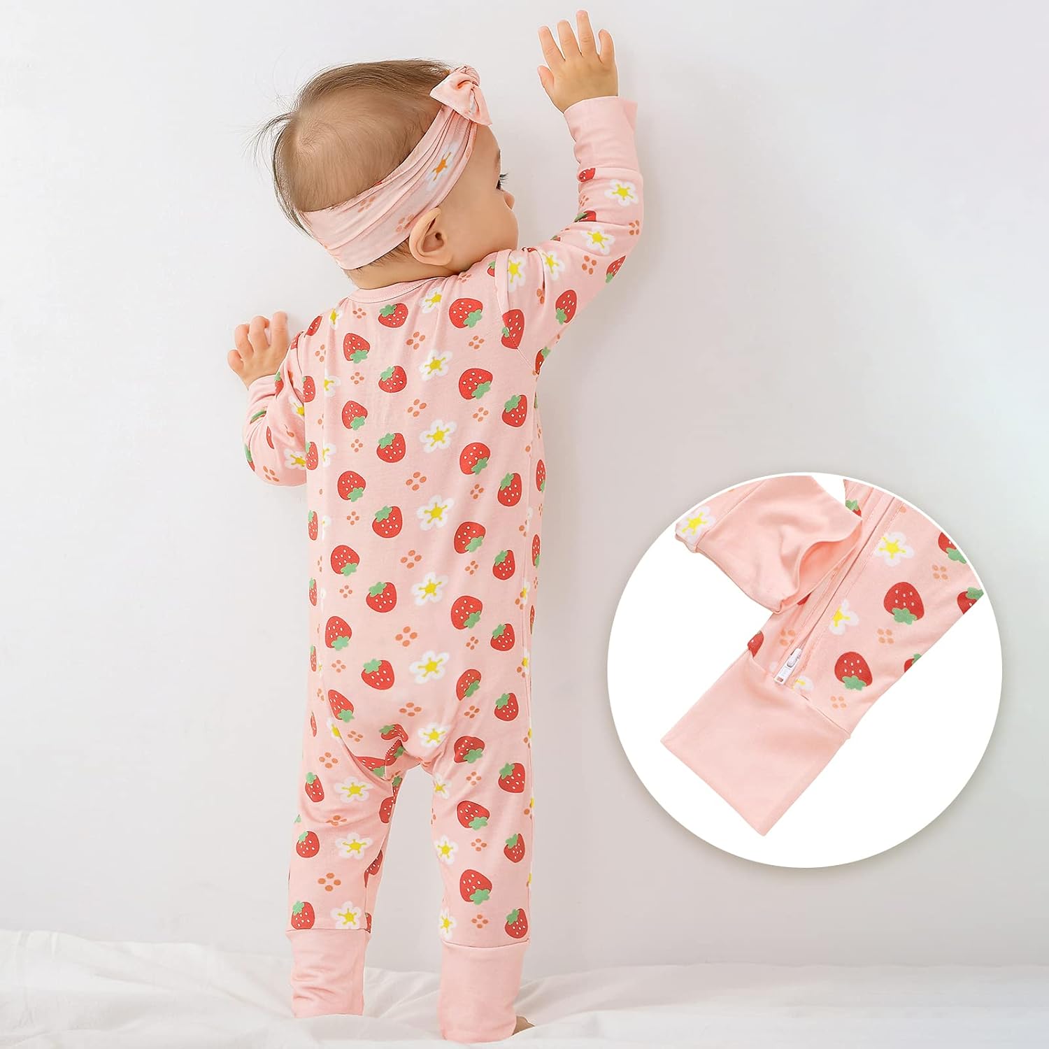 Little JamJams Zippered One-Piece Rompers for Babies 0-36 Months
