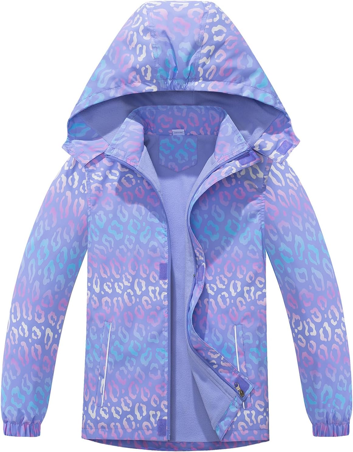 Perfect for Rainy Day Waterproof Fleece Jacket for Girls