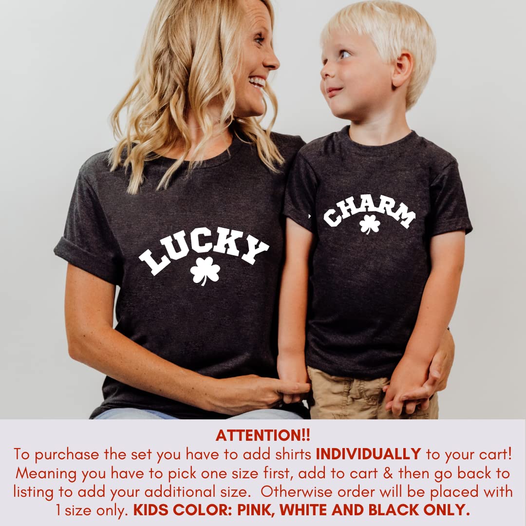 St Patricks Day Mommy Me Luck Charm Shirt