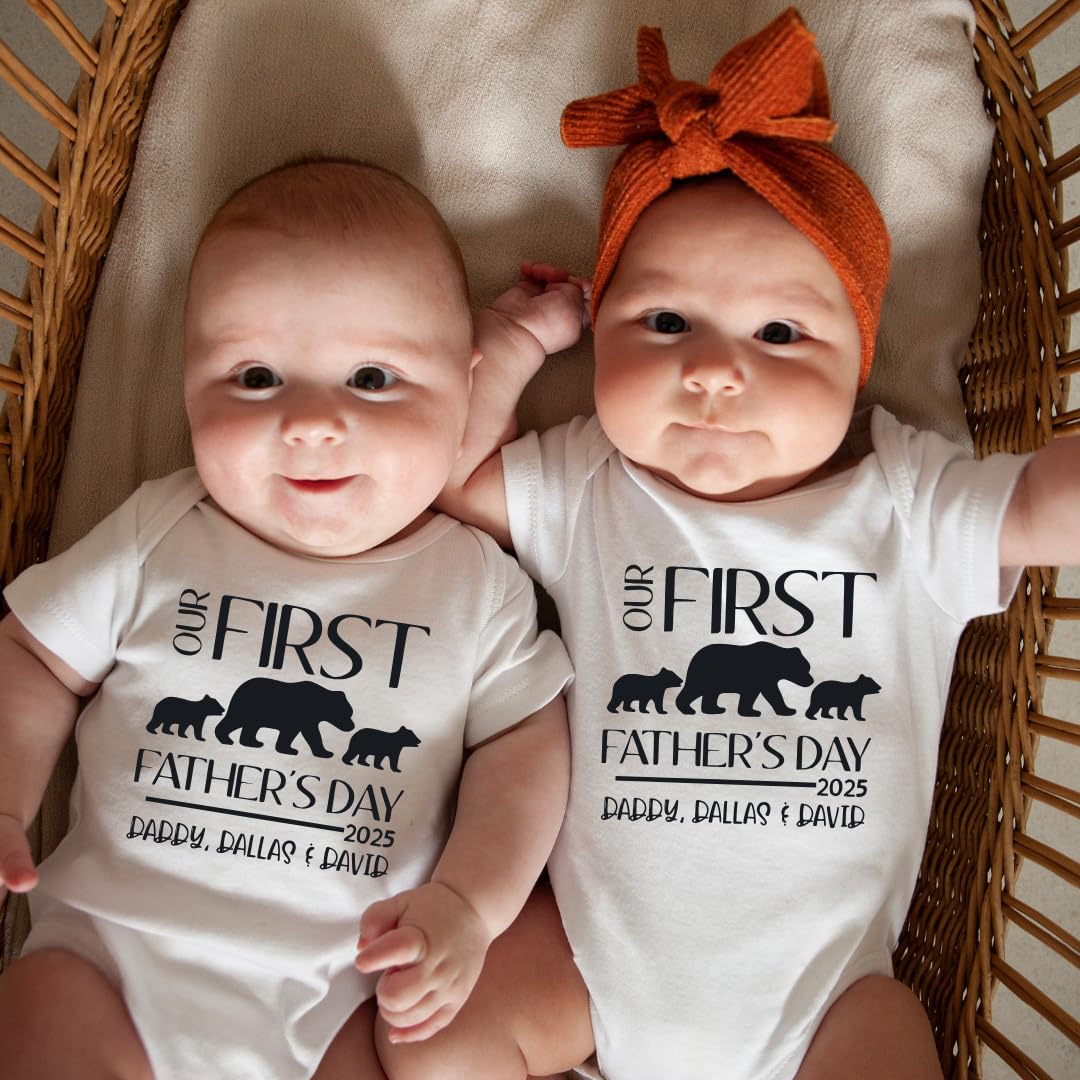 First Fathers Day Shirts for New Dad Baby
