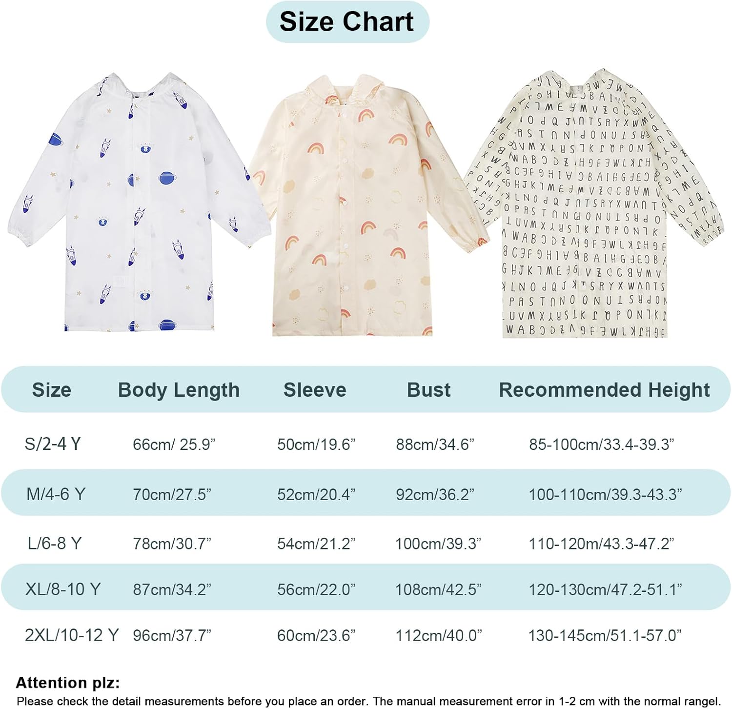 Weather-Resistant Toddler Kids Rain Coats