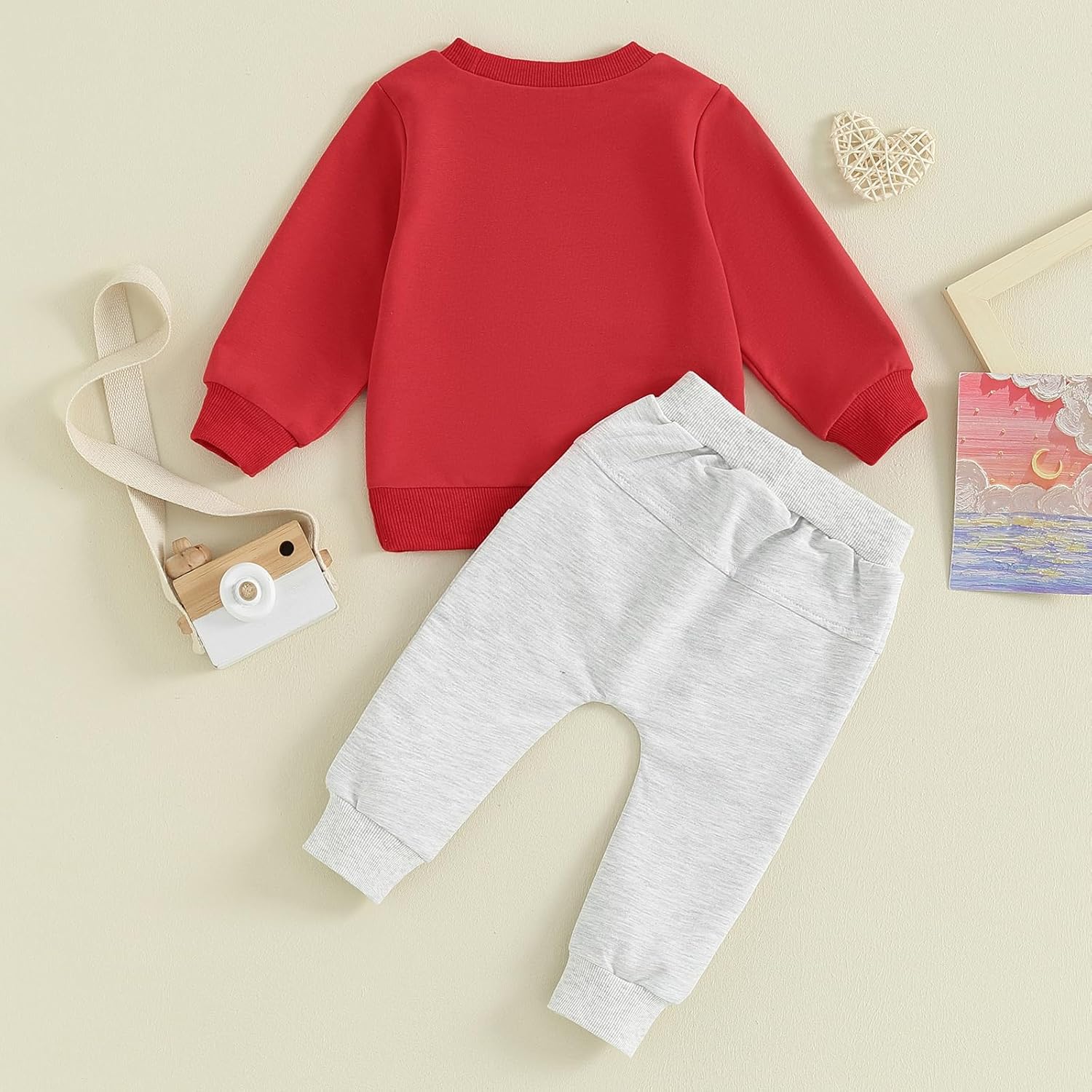 Valentines Day Toddler Boys Outfit Set