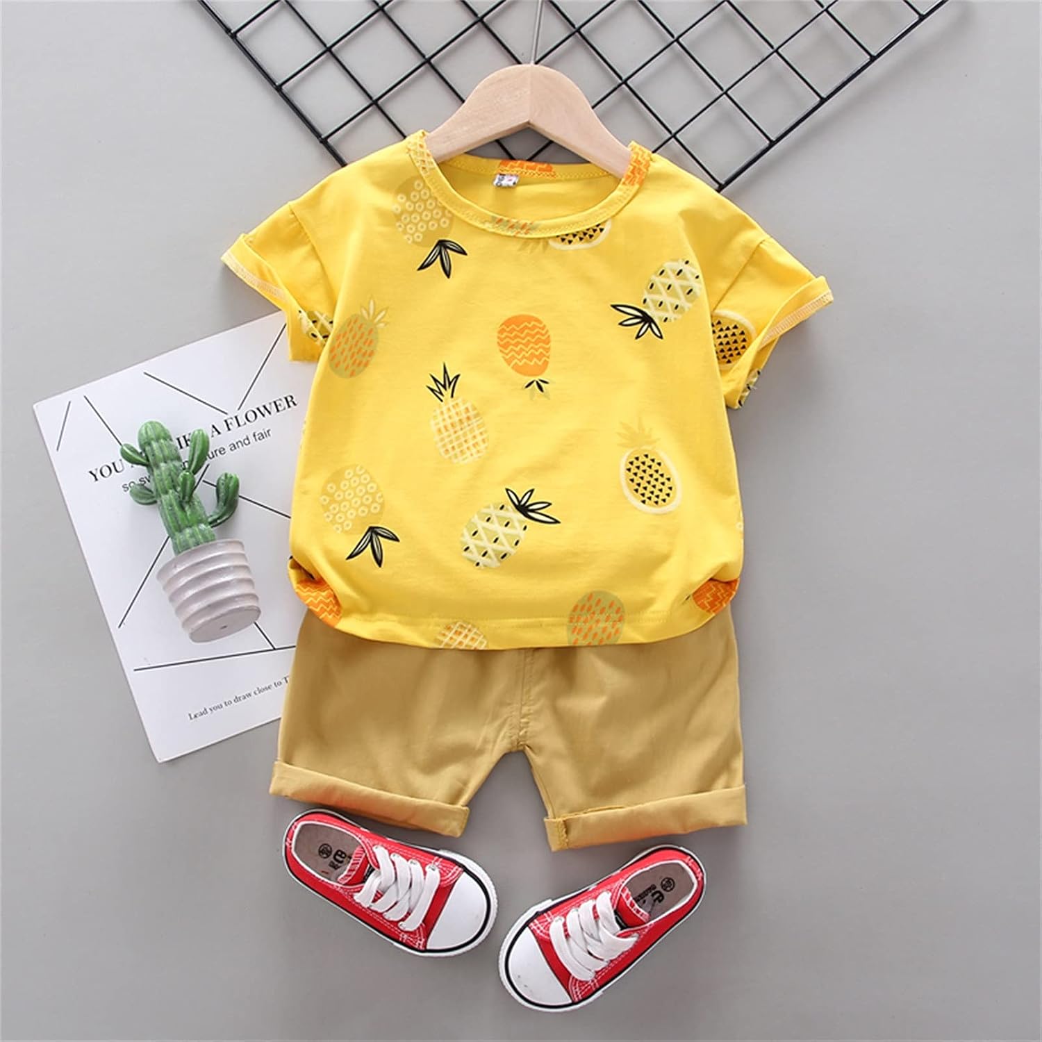 Best Fruit Pineapple T-Shirt Set for Kids