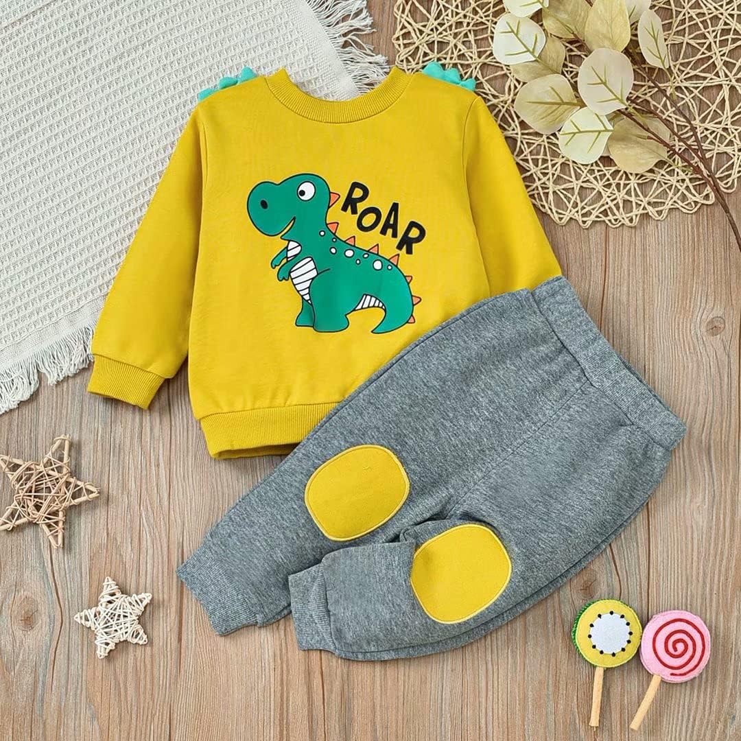 Kids Dinosaur Long Sleeve Sweater Set